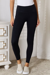 Basic Bae Wide Waistband Sports Leggings with Pockets - Comfortable and Supportive